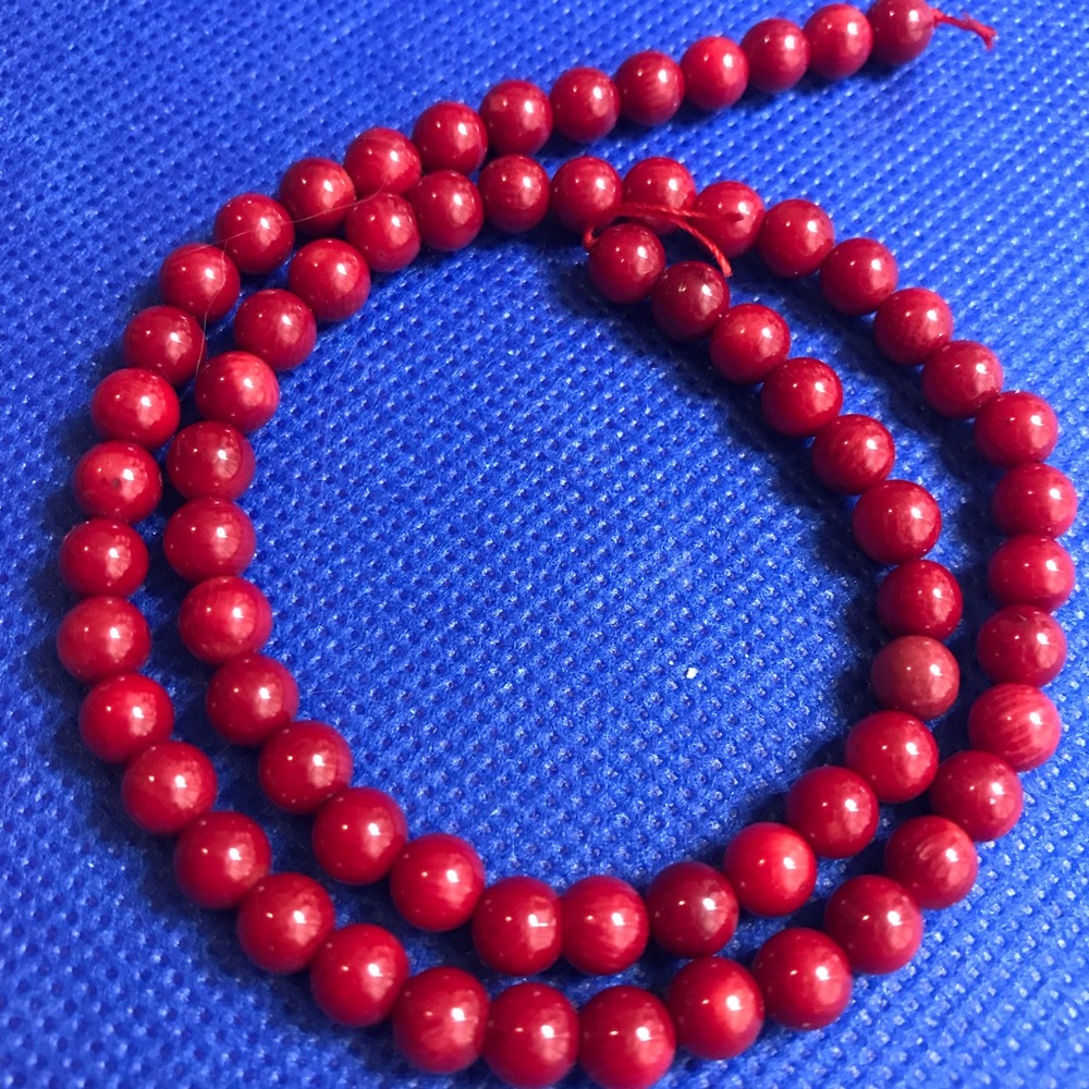 6mm red coral